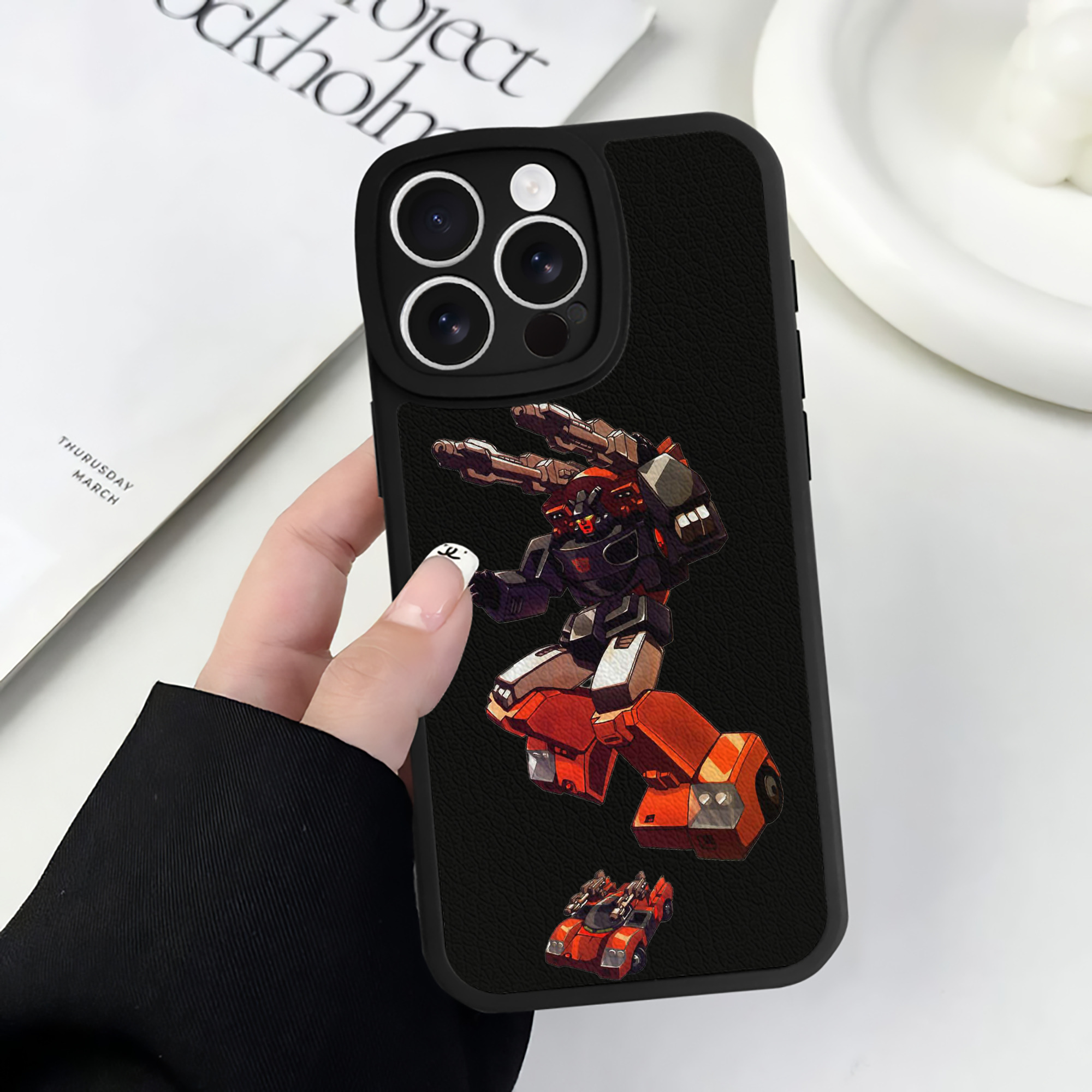 （画像用）  【iPhone 16シリーズ対応】シリコンスマホケース（レザー調） 材質：シリコン
